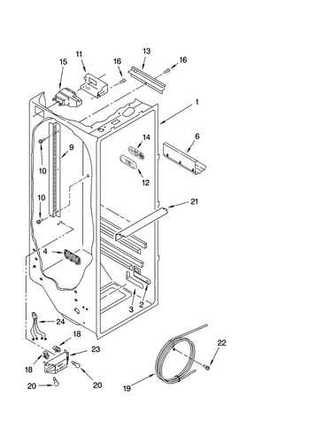 Refrigerator liner parts