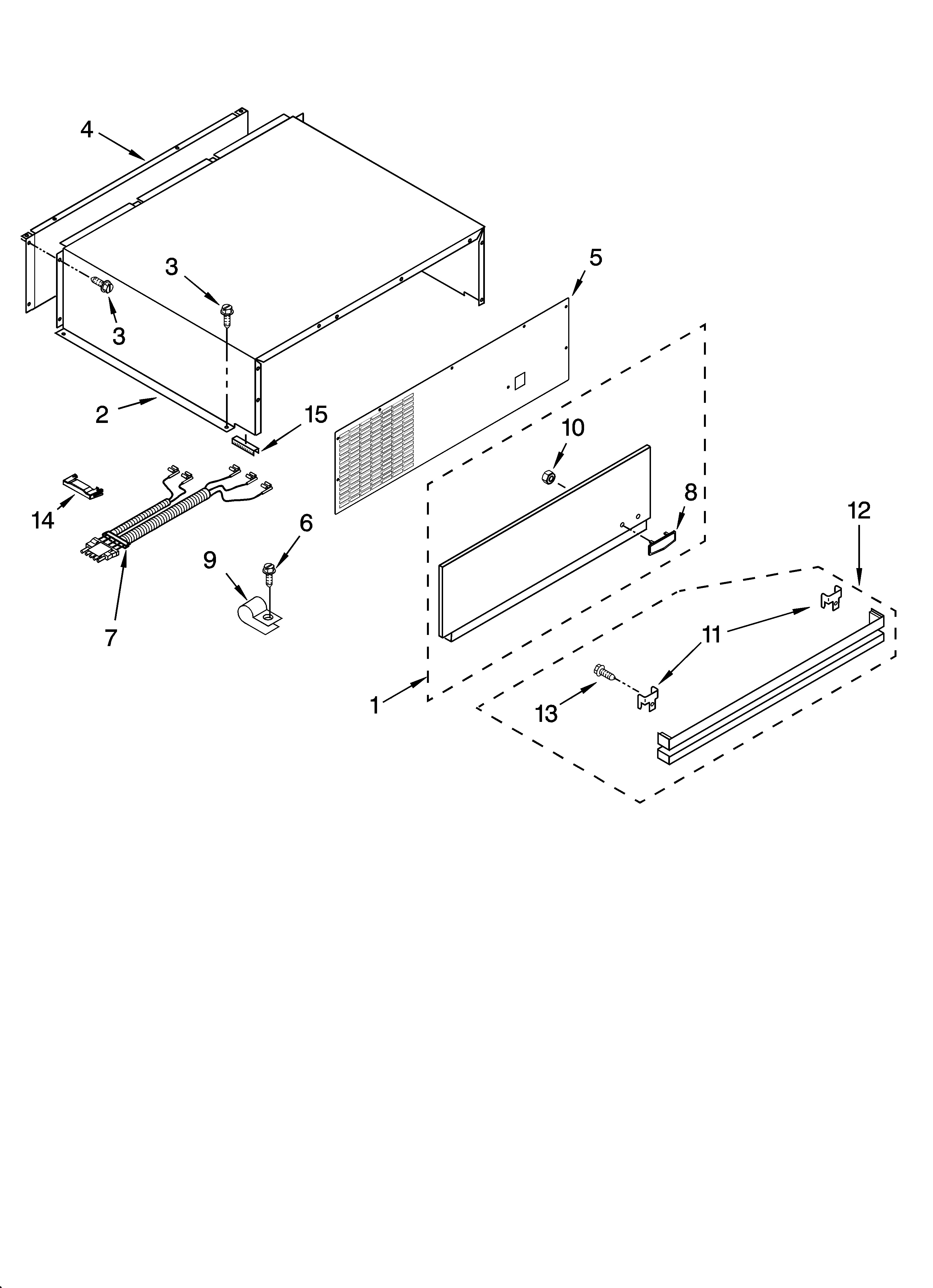 Top grille and unit cover parts