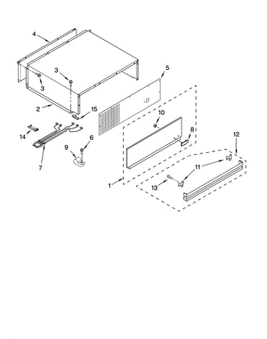 Top grille and unit cover parts