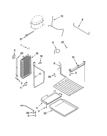 Lower unit and tube parts