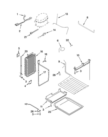 Lower unit and tube parts
