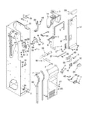 Freezer liner and air flow parts