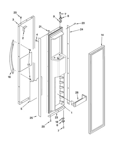 Freezer door parts
