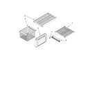 KitchenAid KSSO36QMX02 freezer shelf parts diagram