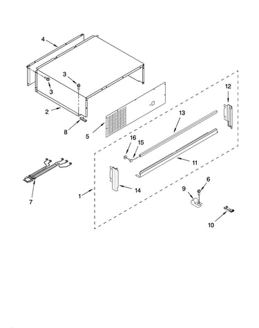 Top grille and unit cover parts