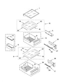 Refrigerator shelf parts