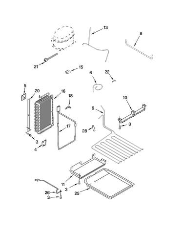 Lower unit and tube parts