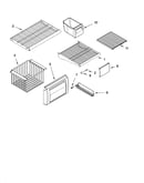 Freezer shelf parts