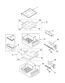 Refrigerator shelf parts