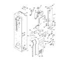 KitchenAid KSSO42FMX02 freezer liner and air flow parts diagram