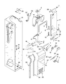 Freezer liner and air flow parts