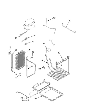 Lower unit and tube parts