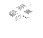 KitchenAid KSSO42QMX02 freezer shelf parts diagram