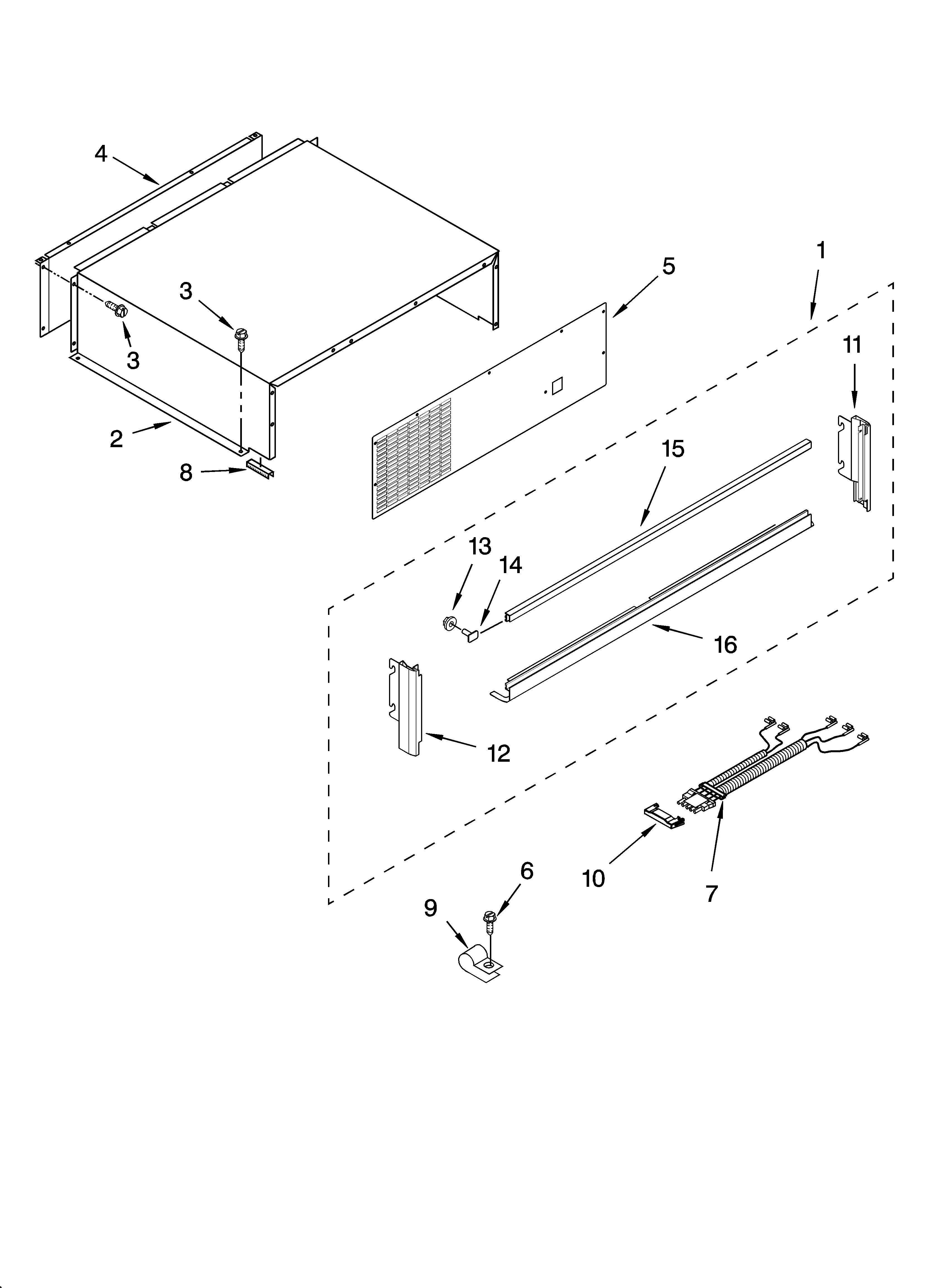 TOP GRILLE AND UNIT COVER PARTS