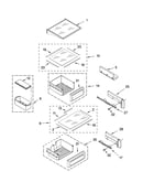Refrigerator shelf parts