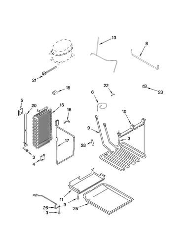 Lower unit and tube parts