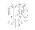 KitchenAid KSSO48FMX02 freezer liner and air flow parts diagram