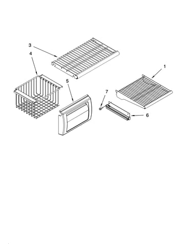 Freezer shelf parts