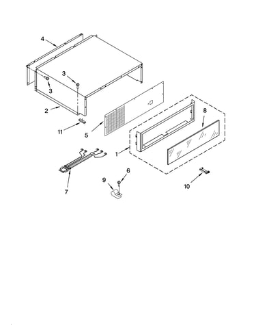Top grille and unit cover parts