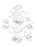 Refrigerator shelf parts