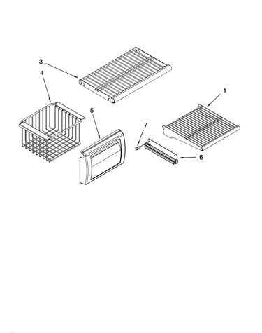 Freezer shelf parts
