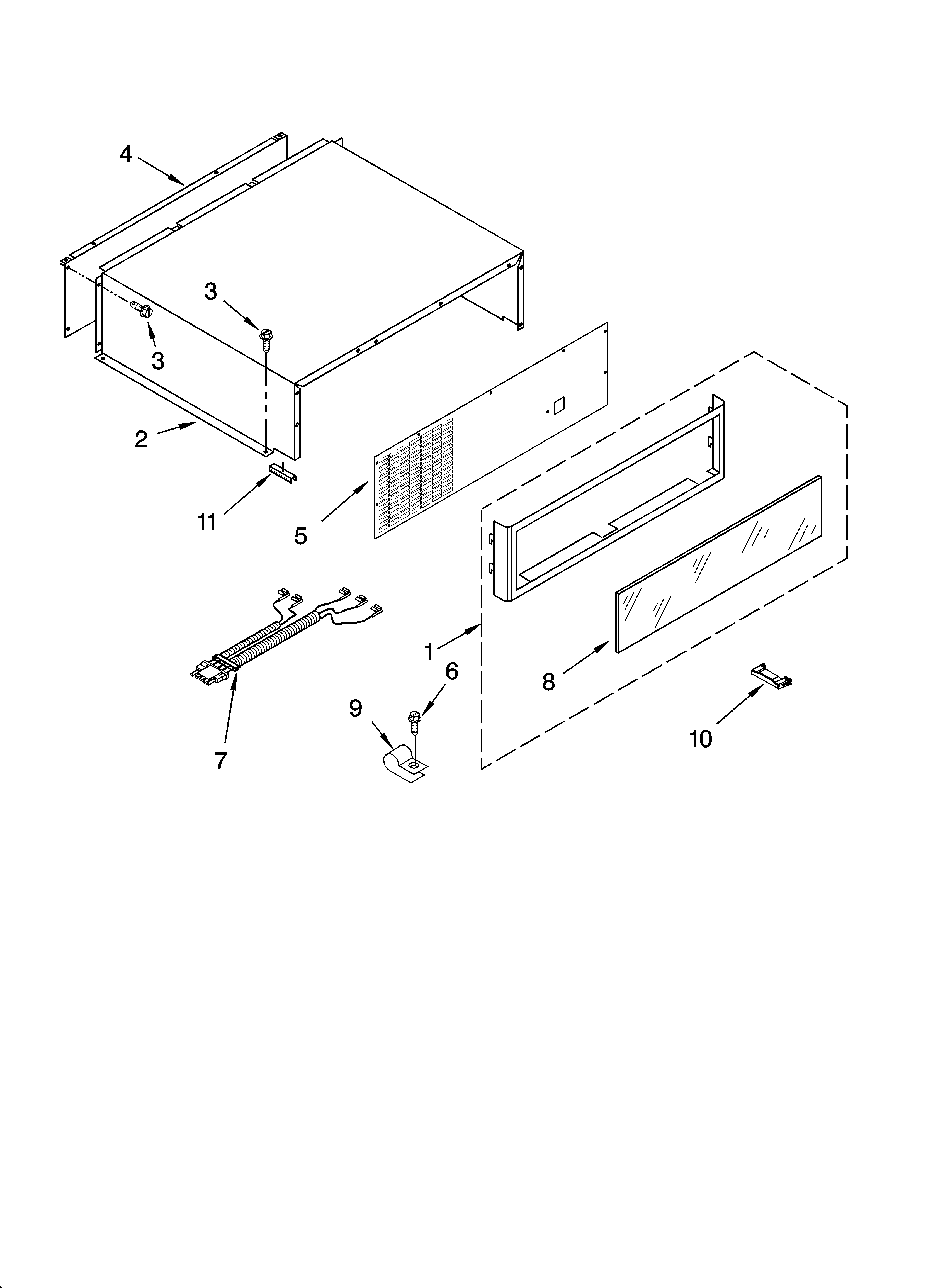 Top grille and unit cover parts