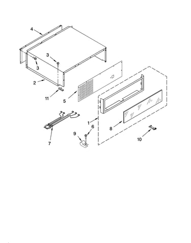 Top grille and unit cover parts