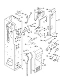 Freezer liner and air flow parts