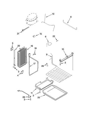 Lower unit and tube parts