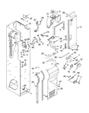 Freezer liner and air flow parts