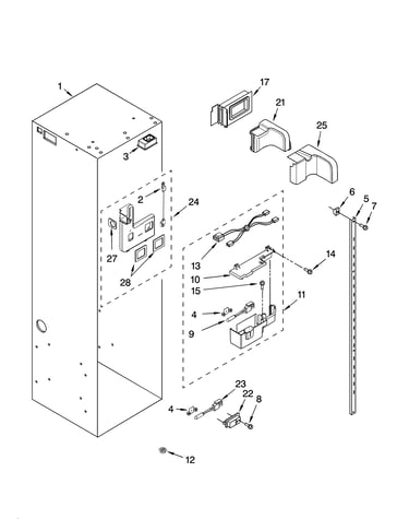 Refrigerator liner parts