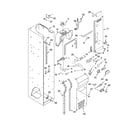 KitchenAid KSSS36FMB02 freezer liner and air flow parts diagram