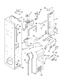 Freezer liner and air flow parts