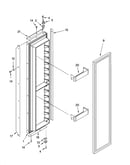 Freezer door parts