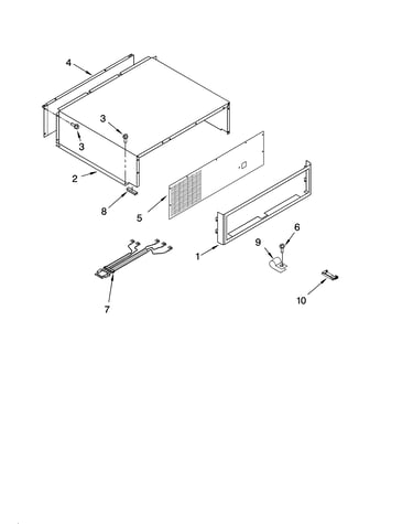 Top grille and unit cover parts