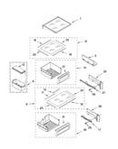 Refrigerator shelf parts