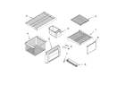 KitchenAid KSSS42FMX02 freezer shelf parts diagram