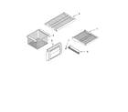 KitchenAid KSSS42QMX02 freezer shelf parts diagram