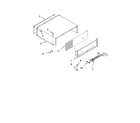 KitchenAid KSSS42QMW02 top grille and unit cover parts diagram