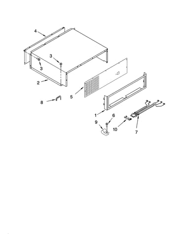 Top grille and unit cover parts