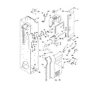 KitchenAid KSSS42QMX02 freezer liner and air flow parts diagram