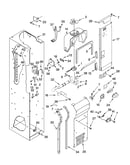 Freezer liner and air flow parts