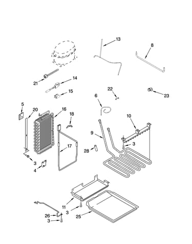 Lower unit and tube parts