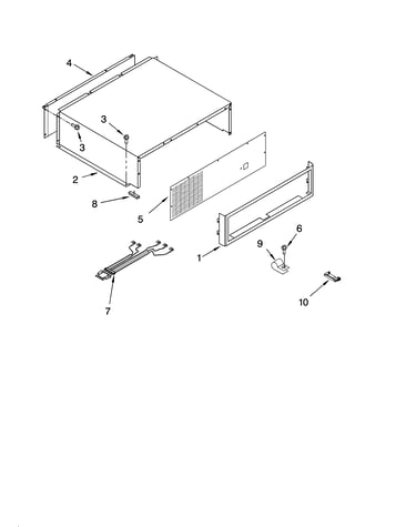 Top grille and unit cover parts