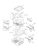 Refrigerator shelf parts
