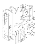 Freezer liner and air flow parts