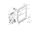 KitchenAid KUDP02CRWH1 door and latch parts diagram