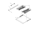KitchenAid KUDS02SRBL1 third level rack and track parts diagram