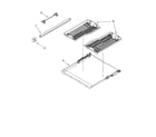 KitchenAid KUDU02FRBL1 third level rack and track parts diagram
