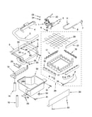 Evaporator, ice cutter grid and water parts